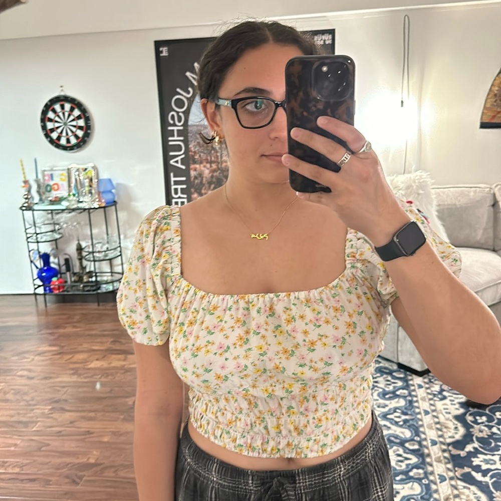 Floral Milkmaid Top